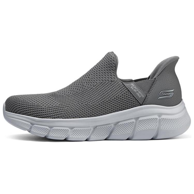 Skechers BOBS B FLEX Hands Free Slip Ins Technology Cushioning, Breathable, Quick Dry Low top Casual Shoes Men’s Gray