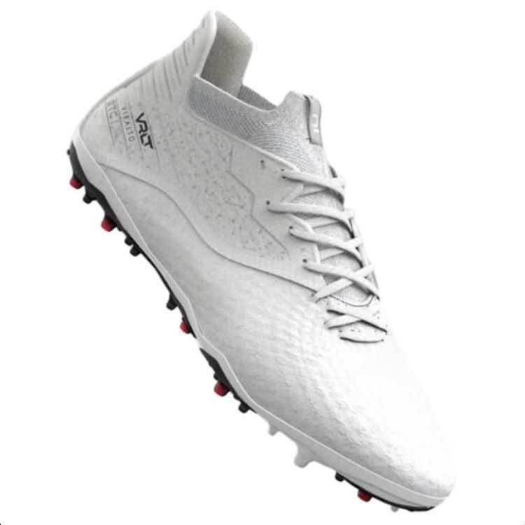 DECATHLON Viralto 3 MG Multi Ground Cushioning Abrasion Resistant Cushioning, Wear Resistant Soccer Shoes Men’s White
