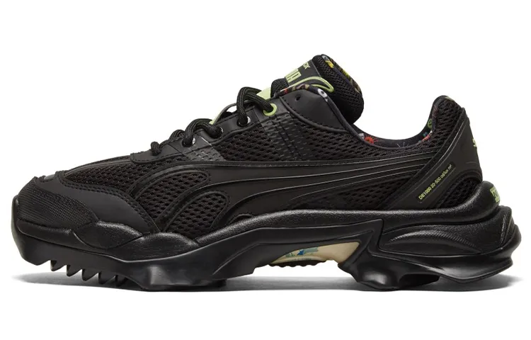 PUMA Nitefox Electric Textile, Leather Cushioning Abrasion Resistant Breathable Lightweight Low top Casual Shoes Unisex