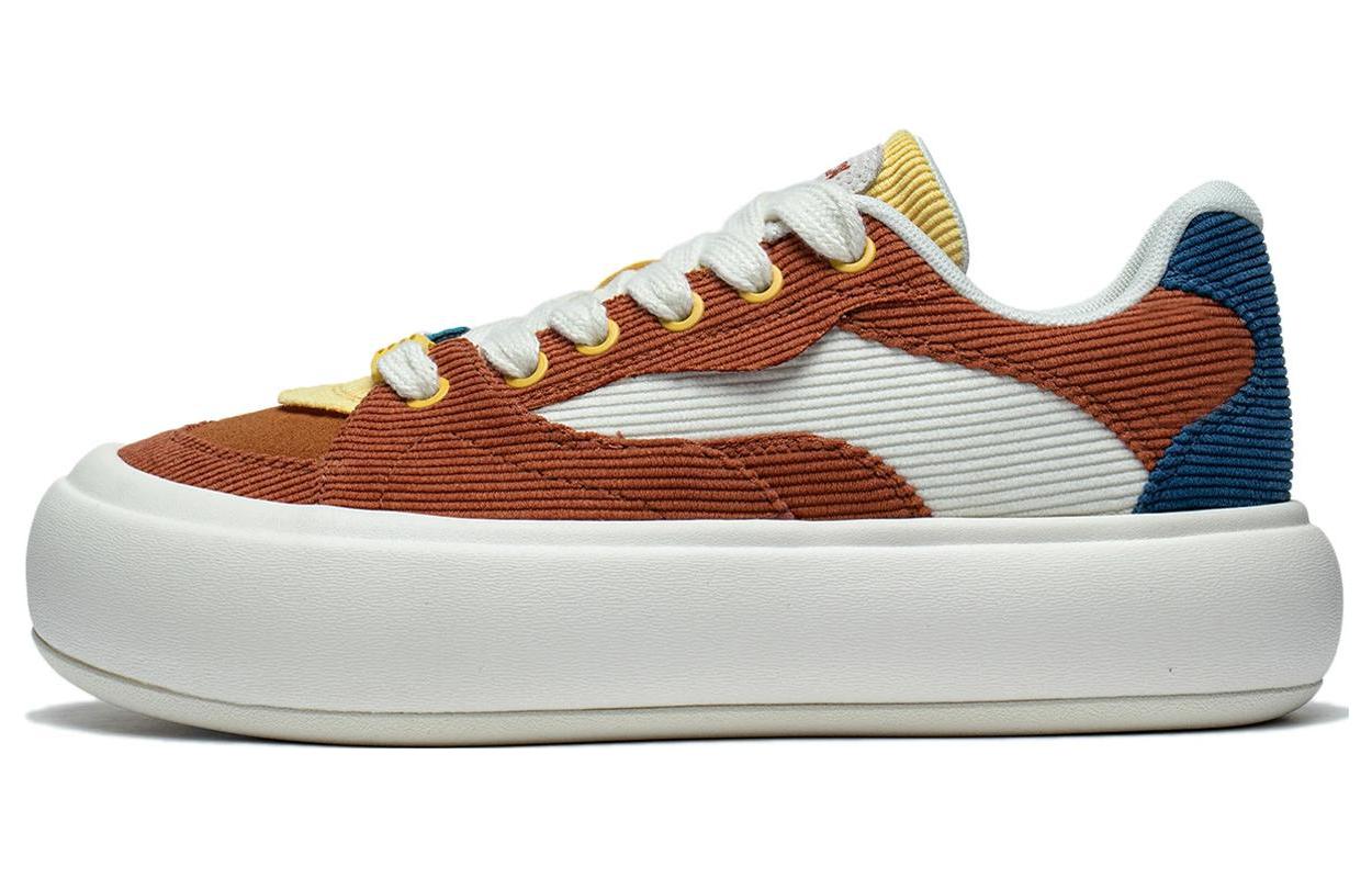 Li Ning Cream Puff Platform Slip Resistant Abrasion Resistant Slip Resistant Abrasion Resistant Low top Casual Shoes