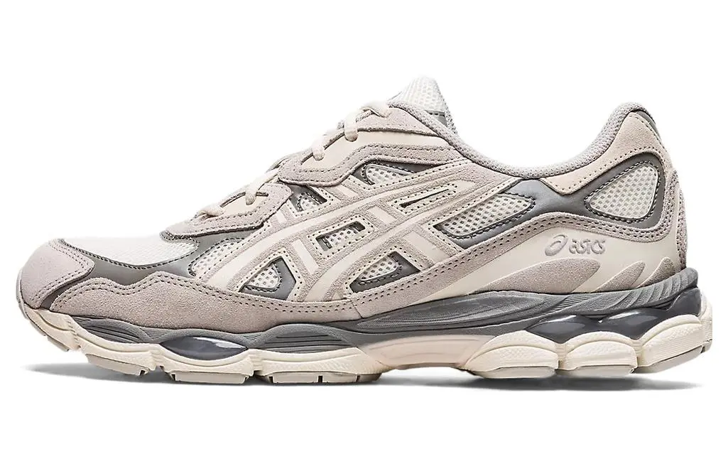 ASICS GEL NYC Abrasion Resistant Slip Resistant Low top Casual Shoes Unisex Beige Gray