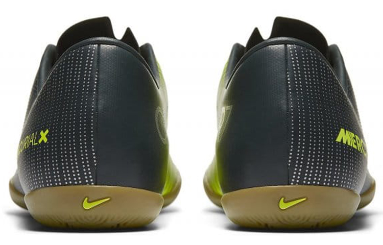 Nike IC/in Leather Cushioning Slip Resistant Abrasion Resistant Soccer Shoes Men’s Black Green
