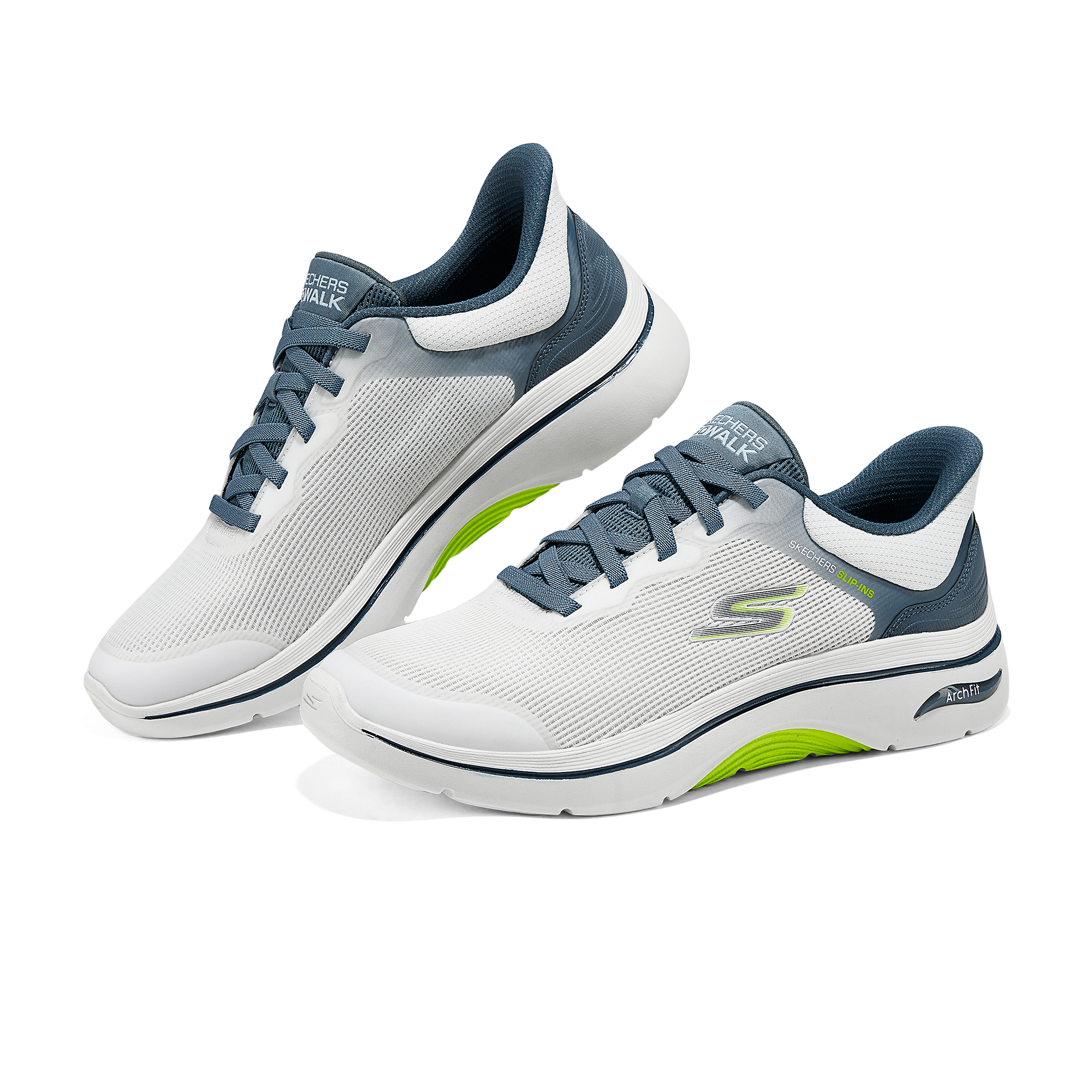Skechers MEN’S GO WALK Low top Casual Shoes Men’s White