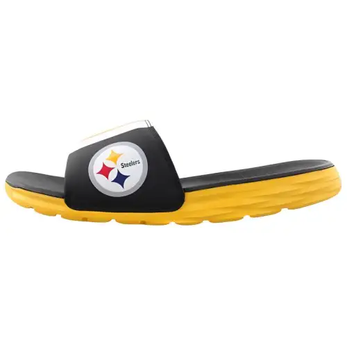 Nike Benassi Solarsoft Black White Nfl Steelers