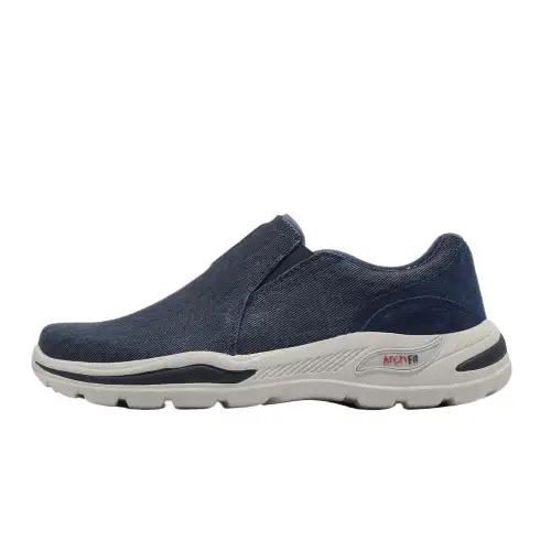 Skechers Comfortable Abrasion Resistant Breathable Low top Casual Shoes Men's Blue