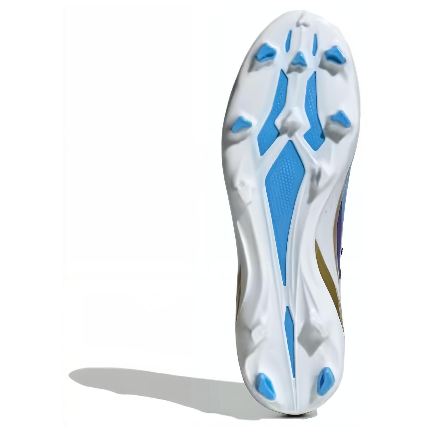 Футбольные бутсы adidas X Crazyfast Messi League FG (сине-белые) — Синий / белый — фото 6