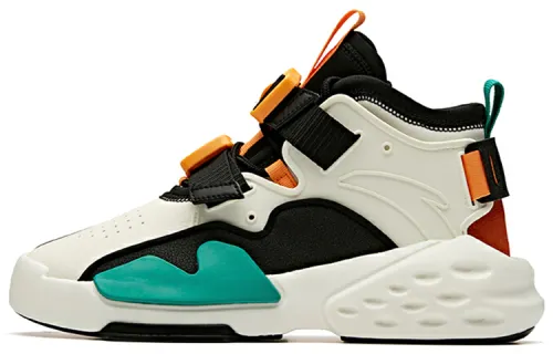 ANTA Bastard Casual Shoes Men's High Top Black/Ivory White