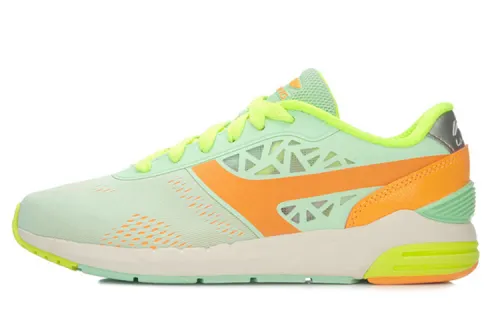 Li Ning Casual Shoes Women's Low Top Green/Orange