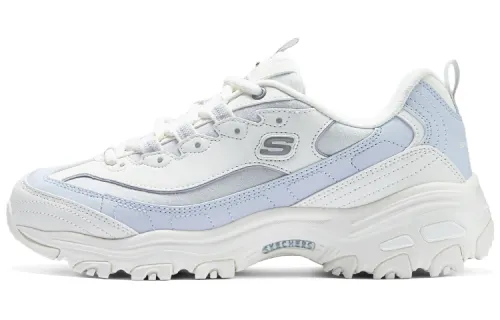 Skechers D'LITES 1.0 Cushioning, Wear Resistant Low top Casual Shoes Women's White Blue
