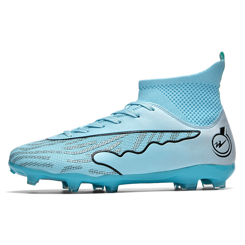 DOUBLE STAR 88 Synthetic Leather Lightweight Soccer Shoes Unisex Aqua