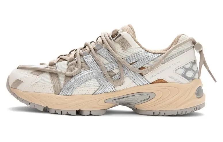 ASICS Gel Kahana TR V2 Textile, Synthetic Leather Abrasion Resistant Breathable Low top Casual Shoes Unisex Milk Tea