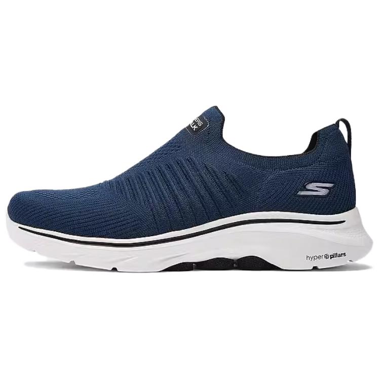 Skechers GO WALK 7 Breathable Support Height Increasing Low top Casual Shoes Men’s Blue Black