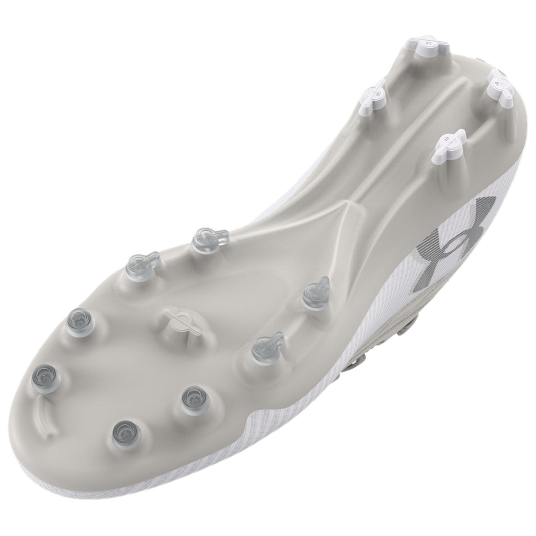 Under Armour MAGNETICO ELITE 4 FG Firm Ground Abrasion Resistant Soccer Shoes Men’s White