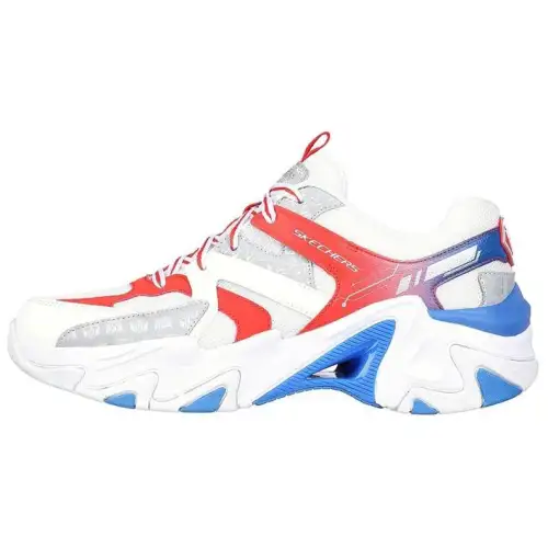 Skechers Stamina V3 Low top Casual Shoes Women's White Blue Red