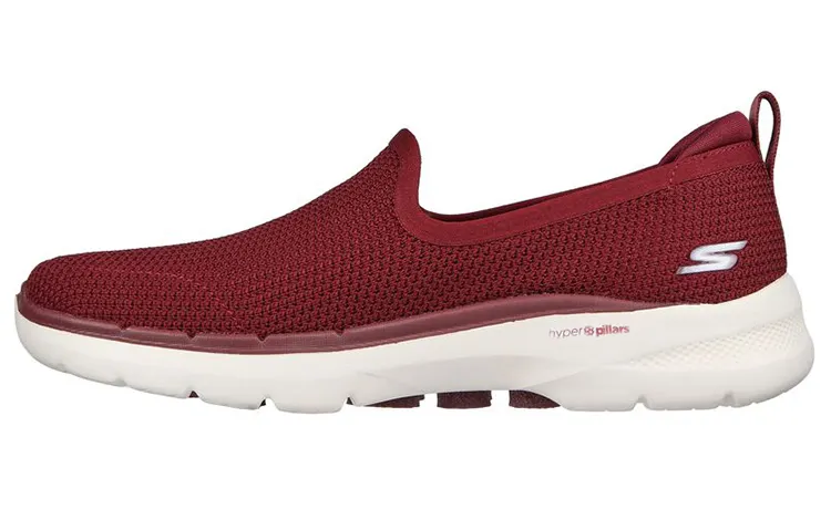 Skechers Go Walk 6 Casual Shoes Women's Low Top Burgundy