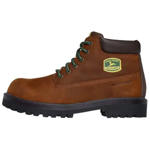John Deere X Skechers Short Mid Calf Combat Boots Men's Brown