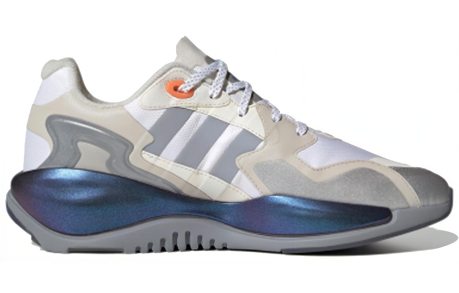 Мужские кроссовки adidas ZX Alkyne (светло-серый / синий) — фото 2