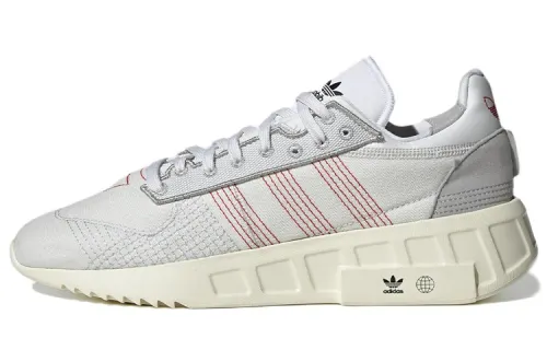 Adidas Originals Geodiver Primeblue Slip Resistant Abrasion Resistant Low top Casual Shoes Men's White Gray