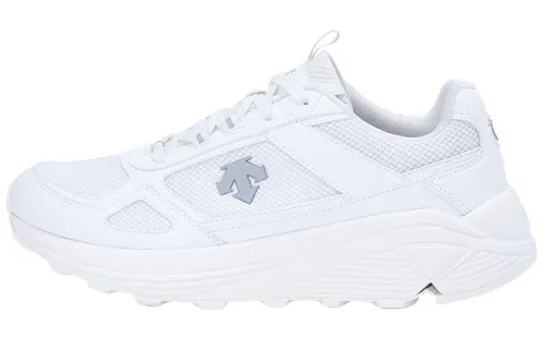 DESCENTE Urban Commute Fabric Sports Cushioning Abrasion Resistant Breathable Low top Casual Shoes Women's White