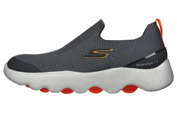 Skechers Go Walk Massage Fit Comfortable Abrasion Resistant, Breathable, Lightweight Low top Casual Shoes Men's Gray