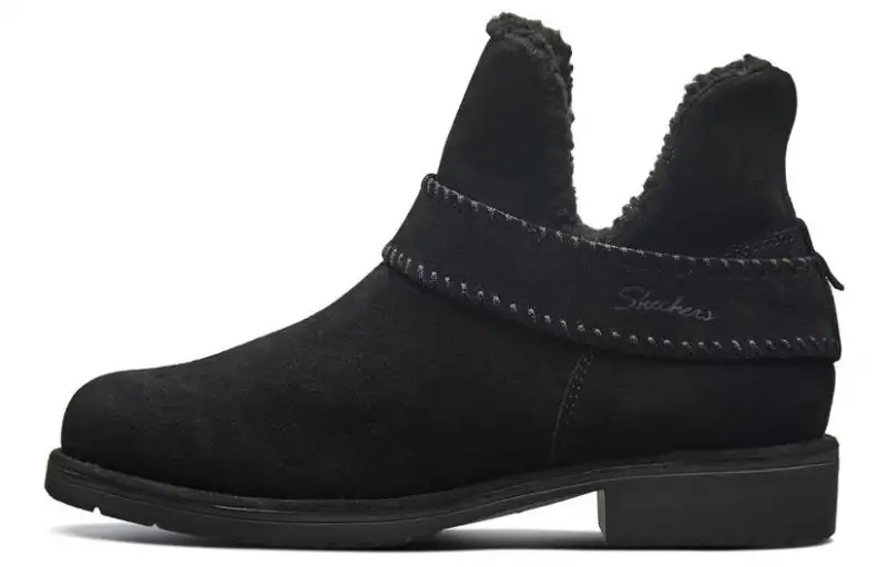 Skechers Patina Ankle Length Combat Boots Women's Black
