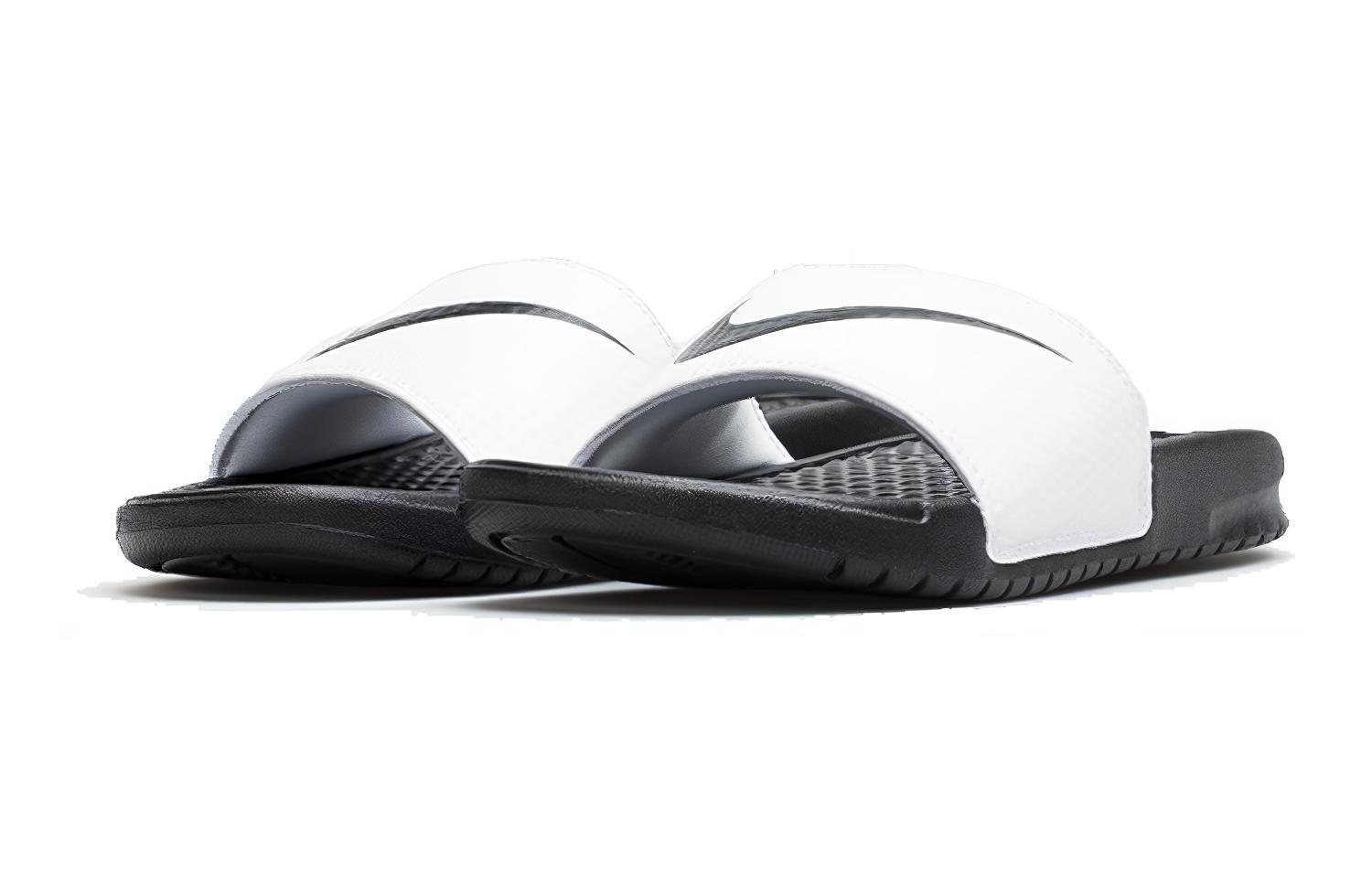 Женские шлепанцы Nike Wmns Benassi Swoosh (белые) — фото 4