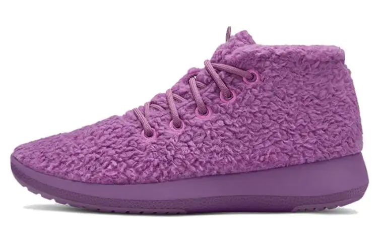 Allbirds Double Fluff Cushioning Slip Resistant Mid top Sports Casual Shoes Women's Purple