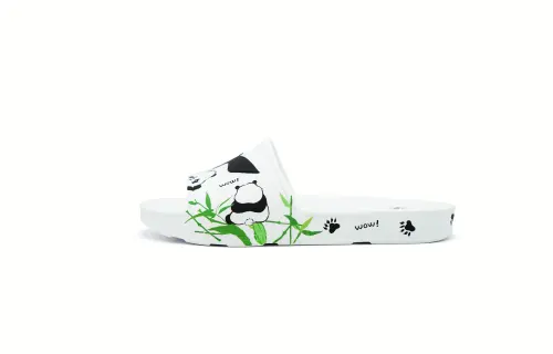 Li Ning Slip Resistant Odor Resistant Slide Slippers Unisex White