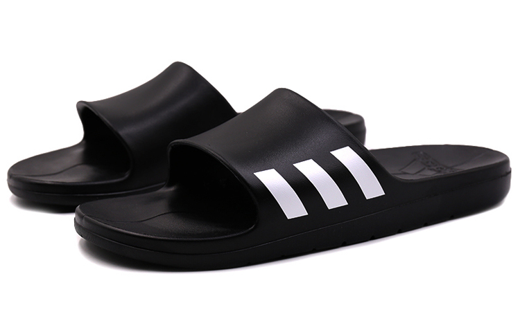 Шлепанцы adidas Aqualette (черно-белые) — фото 2