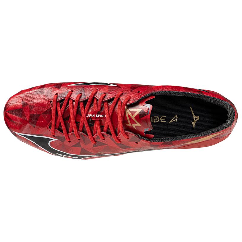 Mizuno AG Artificial Ground Synthetic Leather Breathable Soccer Shoes Men’s Red Black