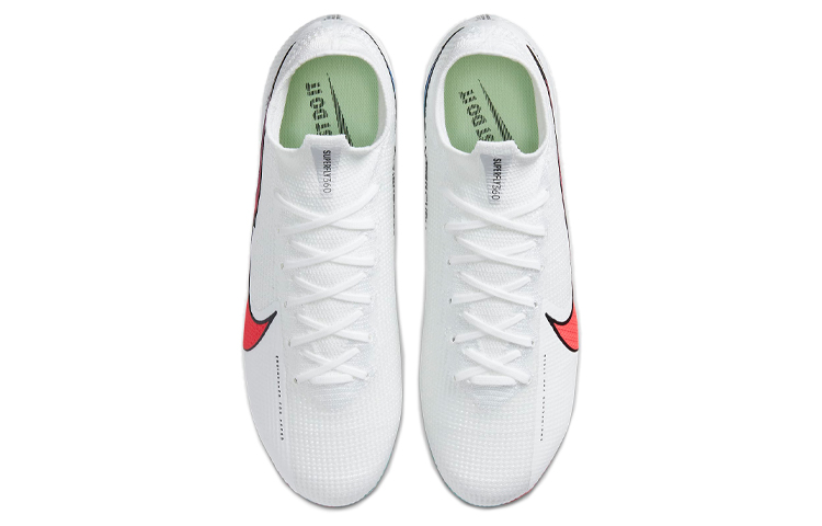 Мужские футбольные бутсы Nike Mercurial Superfly 7 Elite FG (белыйрозовыйсиний) — фото 4