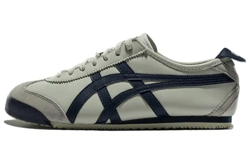 Onitsuka Tiger MEXICO 66 Lightweight Sports, Fleece Lined Low top Casual Shoes Unisex Beige Gray