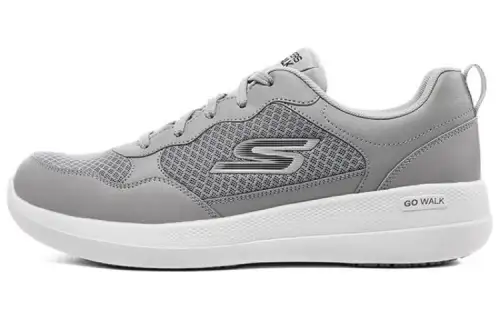 Skechers GO WALK Stability Leather Low top Casual Shoes Men's Gray
