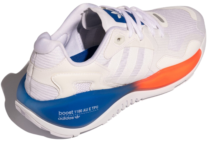 Кроссовки adidas originals ZX Alkyne Boost (бело-красно-синие) — Белый / красный / синий — фото 4