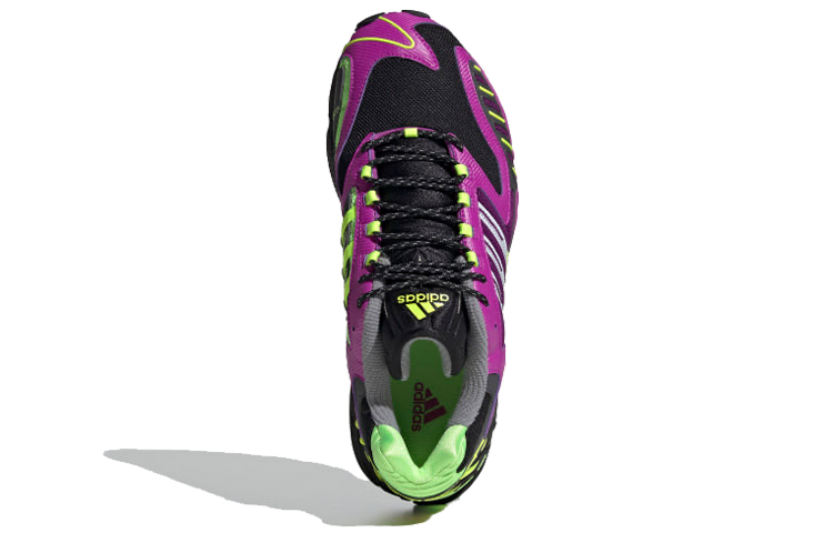 Мужские кроссовки adidas Torsion TRDC (фиолетово-зеленые) — Фиолетовый / зелёный — фото 5