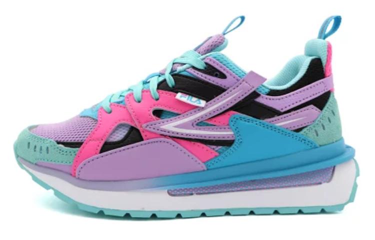 FILA Sandenal Mid top Casual Shoes Women's Blue Pink Purple