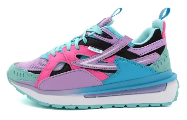 FILA Sandenal Mid top Casual Shoes Women's Blue Pink Purple