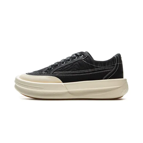 Li Ning Li Ning X Jackie Chan Kung Fu Collection Slip Resistant Height Increasing Rebound Mid top Casual Shoes Unisex