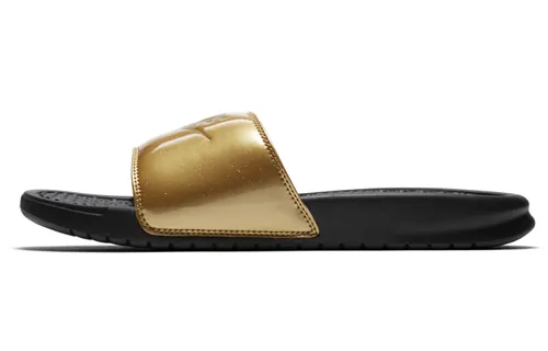 Nike Benassi Slides 'Metallic Gold' Women's