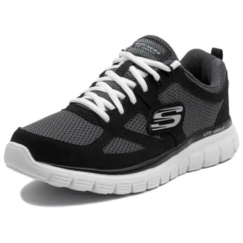 Skechers Burns Abrasion Resistant Abrasion Resistant Low top Running Shoes Men's Black Gray