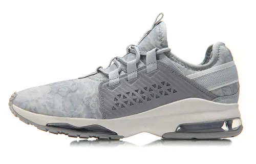 Li Ning Bubble Textile, Synthetic Leather Cushioning Slip Resistant Abrasion Resistant Breathable Low top Casual Shoes