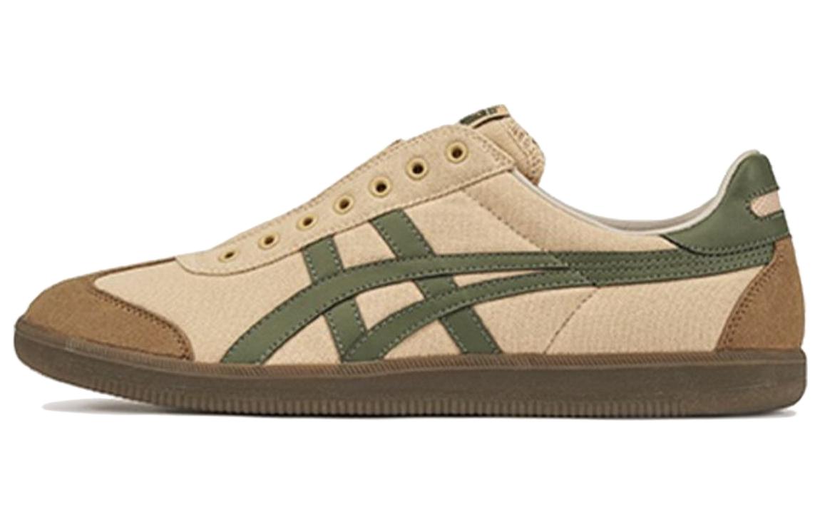 Слипоны Onitsuka Onitsuka Tiger Tokuten Slip-on (зелено-коричневые)