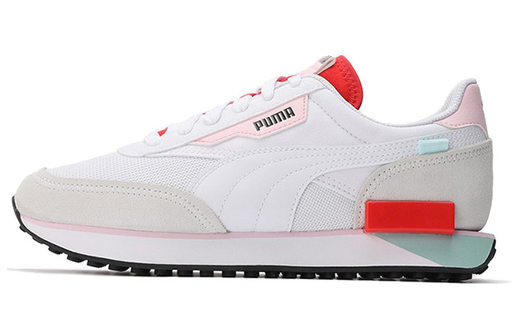 PUMA Future Rider Neon Play White Poppy Red