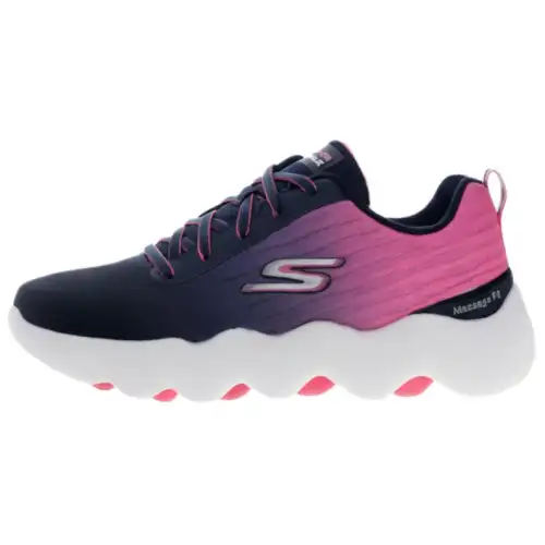 Skechers Go Walk Massage Fit Low top Casual Shoes Women's Black Pink