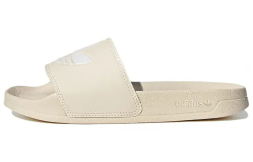 Adidas Adilette Lite Slides Ecru Tint Cloud White Women's