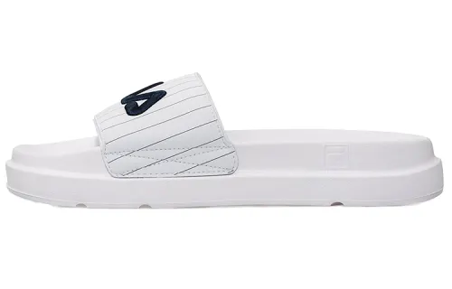 FILA FUSION Fila trendy brand drift boat rubber sole flip-flops women's white