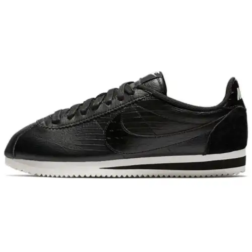 Nike Classic Cortez Leather 'Black Dark Grey White' Women's