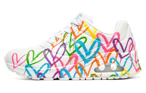 Skechers Uno Low top Casual Shoes Women's White Multicolor