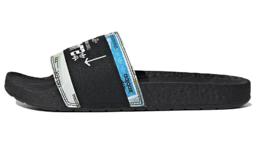 Adidas Originals Adilette Casual Sports Slippers Black White Unisex 'Black White'
