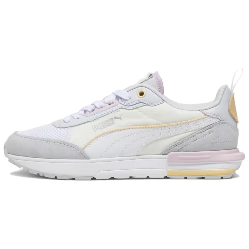 PUMA R22 Low top Casual Shoes Women's White Silver